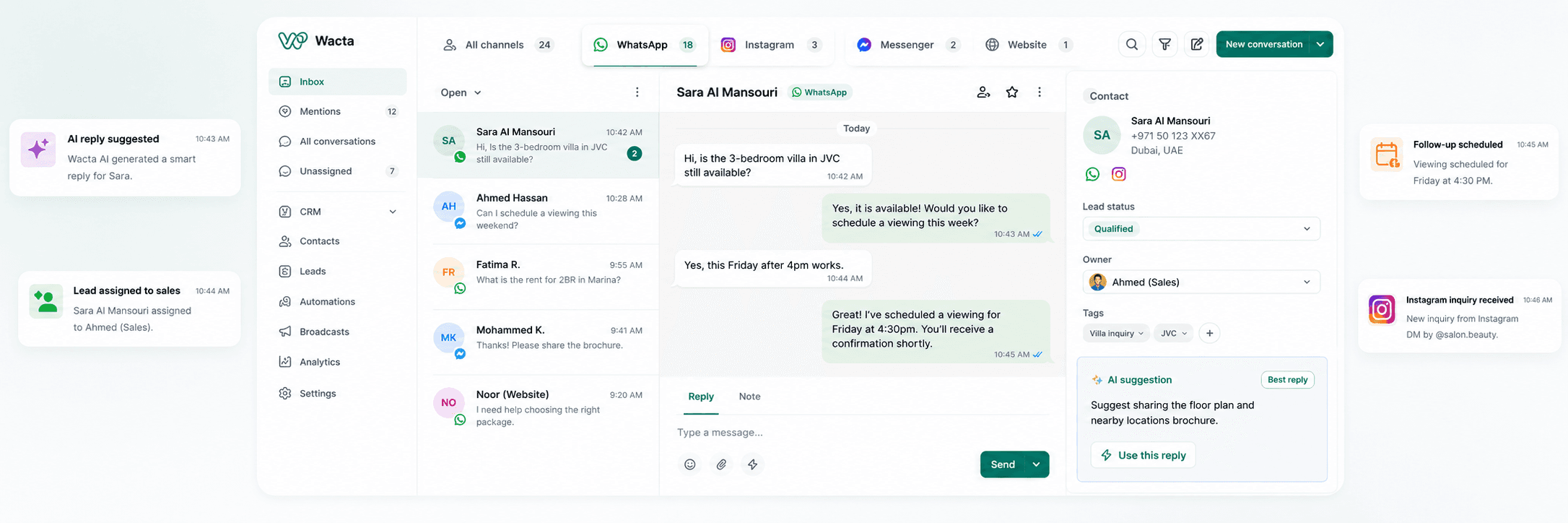 Turn WhatsApp conversations into